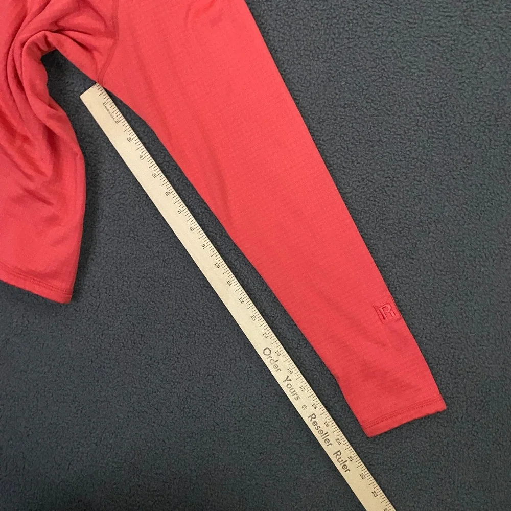 Patagonia R1 Pullover FITS Women Medium Red Waffle Grid Fleece Regulator 1/4 Zip